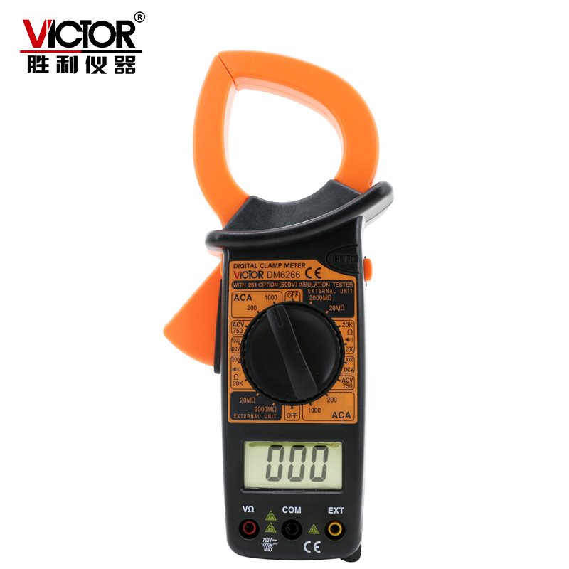胜利仪器 数字钳形表DM2 大电流钳形表 VC2钳形万用表