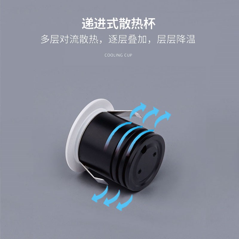 嵌入式led防眩小射灯吊顶1W3W5W7W开孔4cm公分40mm小角度5度聚光
