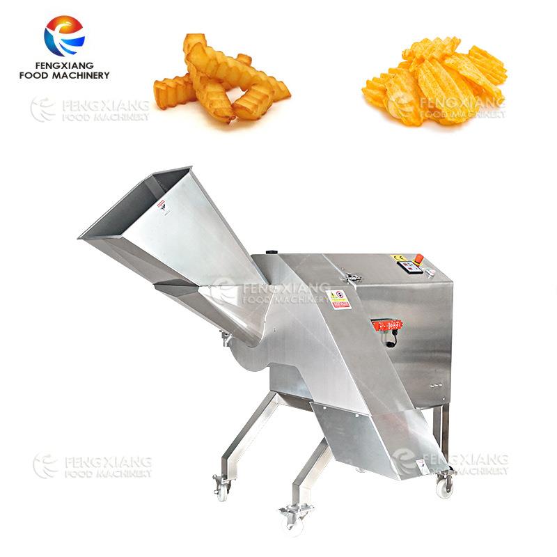 土豆切波浪片果蔬加工设备大型多功能土豆波浪薯条切削机