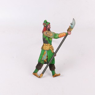 三国关羽动感皮影 手动木质皮影 儿童地摊玩具木偶皮影工艺品