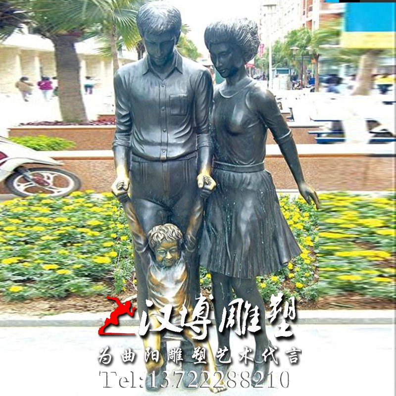 仿铜玻璃钢小女孩拉小提琴人物雕塑户外城市景观公园广场雕塑装饰