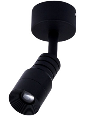 黑色led明装小射灯3W5W7W8度可调焦变焦聚光灯酒馆清吧餐厅氛围灯