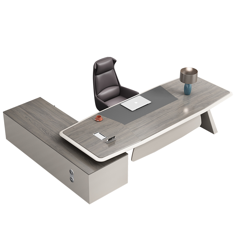 老板办公桌总裁经理桌主管桌大班台简约 大气办公室高档桌椅组合
