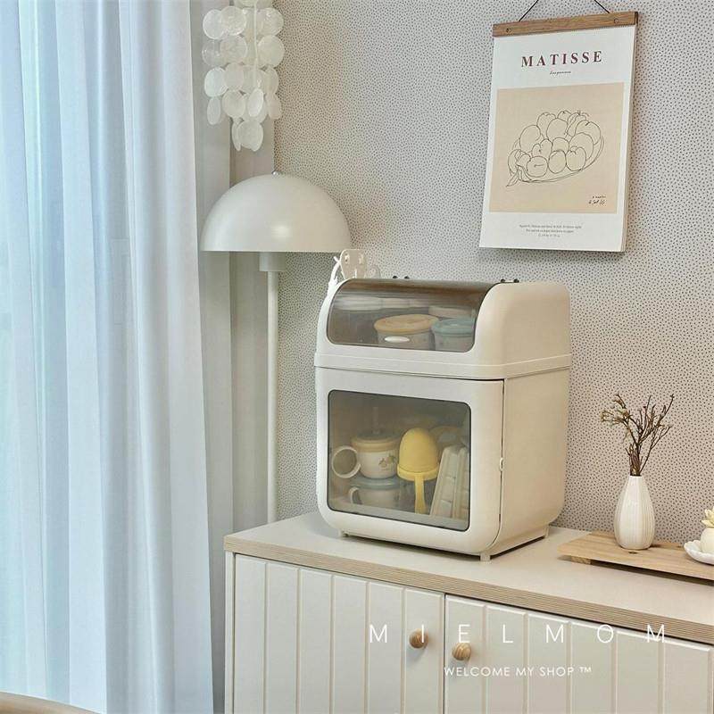 韩国ins奶瓶收纳箱婴儿辅食工具置物柜防尘大容量碗筷餐具收纳盒,3C数码配件,USB多功能数码宝,淘宝优惠券,粉丝福利购,淘宝优惠卷