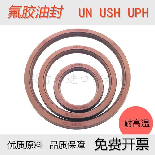 氟胶油封USH58*68/71/60*70/63*73*6/7耐高温 耐磨UN氟橡胶密封圈