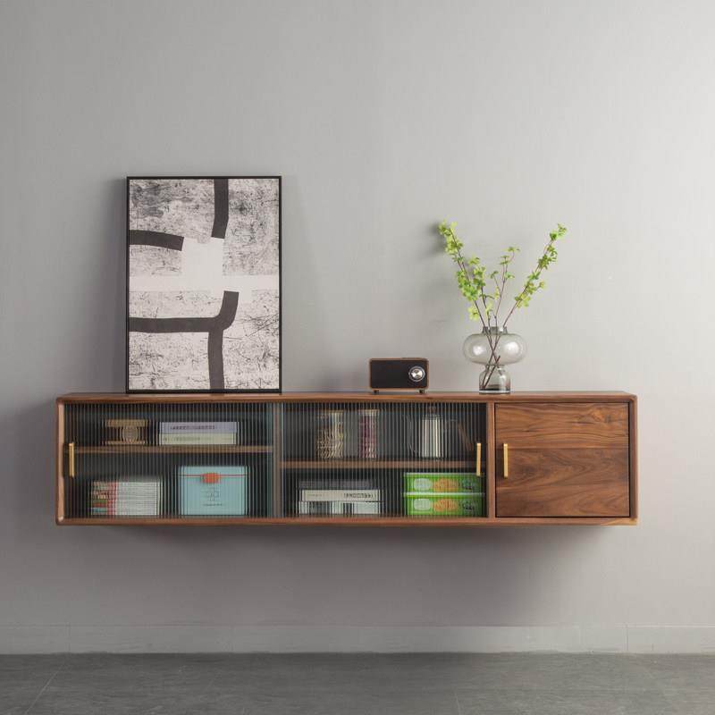 北欧黑胡桃木实木吊柜挂墙式客厅墙壁柜日式餐厅挂柜厨房储物柜,3C数码配件,USB多功能数码宝,淘宝优惠券,粉丝福利购,淘宝优惠卷