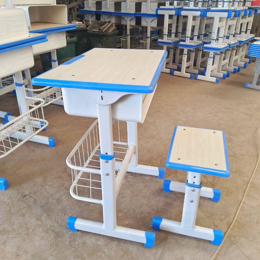 单柱课桌椅学校高中小学生培训班补习班学习桌学生课桌凳