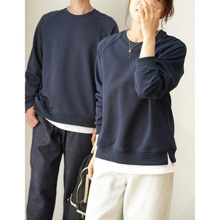 大童150-180码 纯棉插肩袖卫衣 男童女童假两件毛圈上衣 春秋款