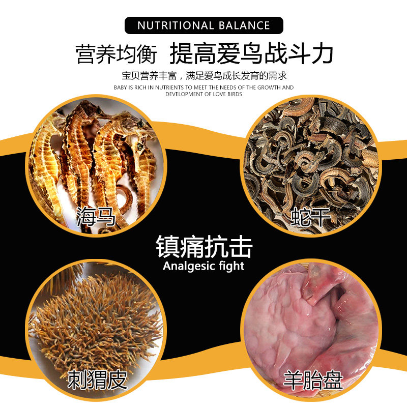王俊冲A战画眉鸟食斗鸟料提性壮膘饲料比赛鸟粮打彩专用雀王料