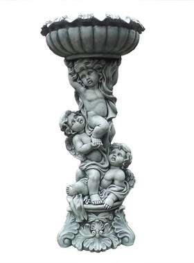 欧式庭院花园鱼池人物增氧加湿天使流水摆件新品婚庆招财礼品摆设