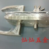 豪华玻璃门执手锁平口错口单开双开门玻璃门锁办公室玻璃隔断用锁