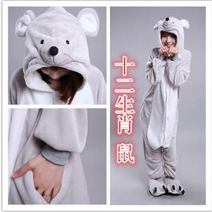 出口十二生肖狗鸡猴马牛羊鼠兔蛇龙虎猪 男女动物连体睡衣 演出服
