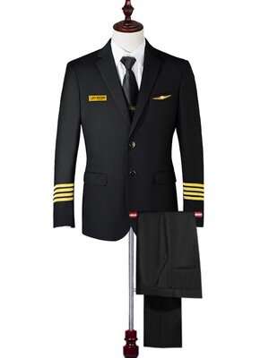 航空机长空少制服男林肯4s店销售工作服航空职业学院外春秋套装