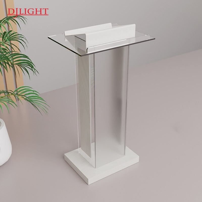 亚克力磨砂演讲台发言台售楼部迎宾台婚庆主持台诵经台教室会议台