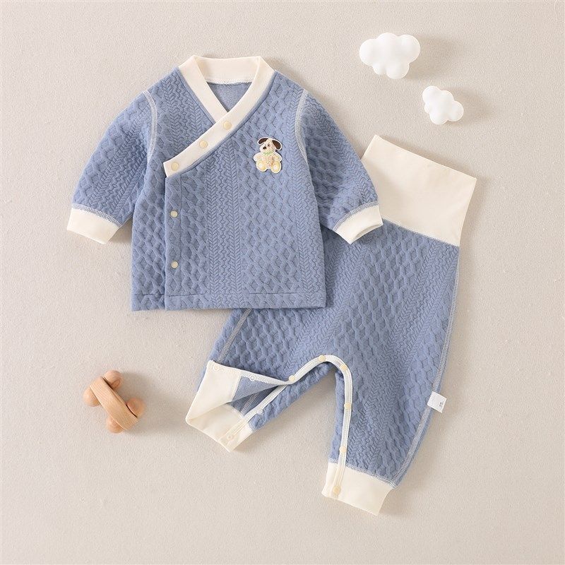 婴儿内衣套装夹棉秋冬季幼儿家居服斜襟分体套装高腰宝宝睡衣保暖,童装/婴儿装/亲子装,内衣套装,淘宝优惠券,粉丝福利购,淘宝优惠卷