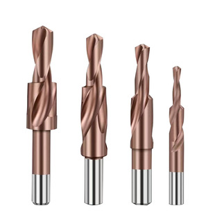 LOBTEX含钴M35二级阶梯倒角钻嘴沉孔钻嘴螺丝孔不锈钢钻头M3 M12