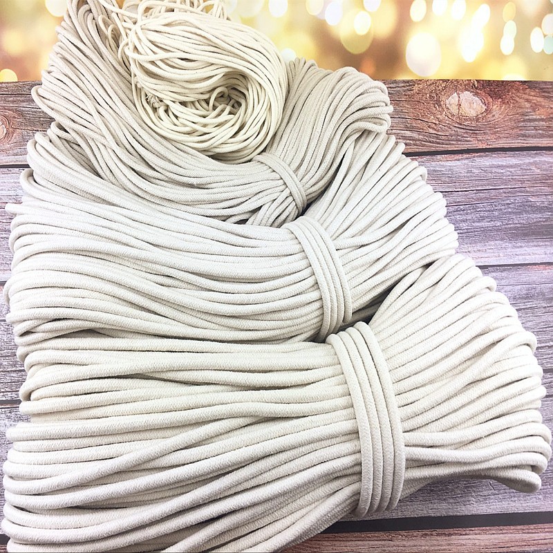 纯棉绳编织绳旗绳吸水棉线绳全棉捆绑绳晾衣绳装饰挂毯包芯绳包邮