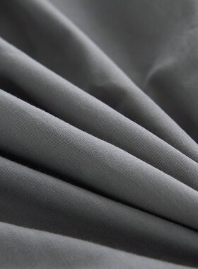 纯棉大号枕套50x80全棉灰色一对装枕头套42x70x10中号40x60一只