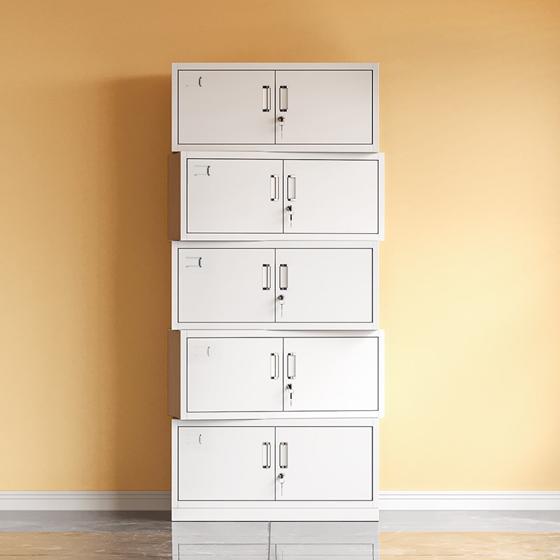 分体五节档案柜铁皮文件柜办公室财务资料凭证柜多层带锁矮柜顶柜