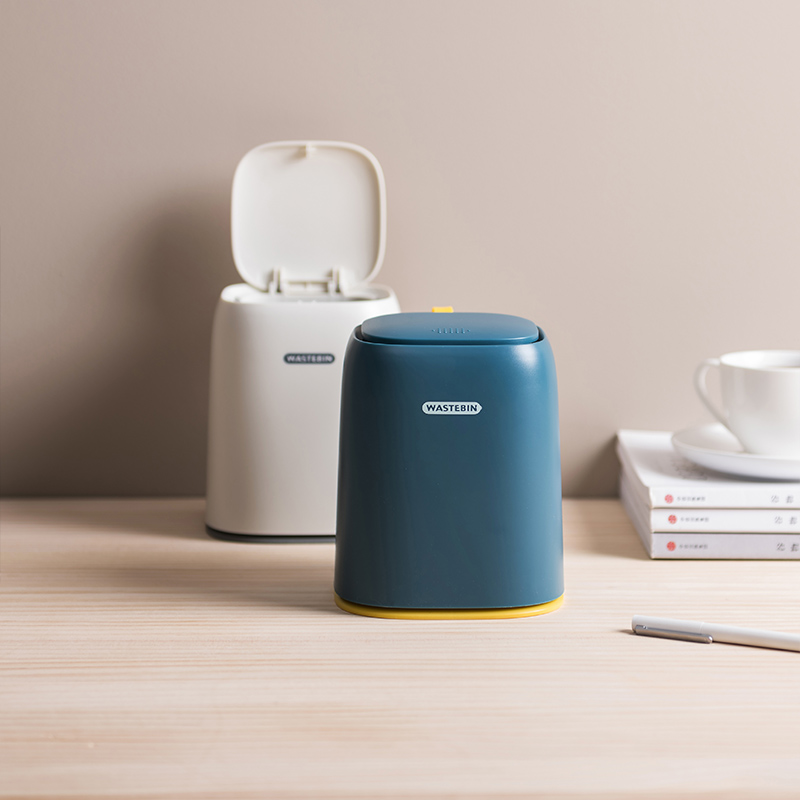 桌面垃圾桶小号迷你茶几化妆台收纳桶高颜值网红创意可爱精致纸篓
