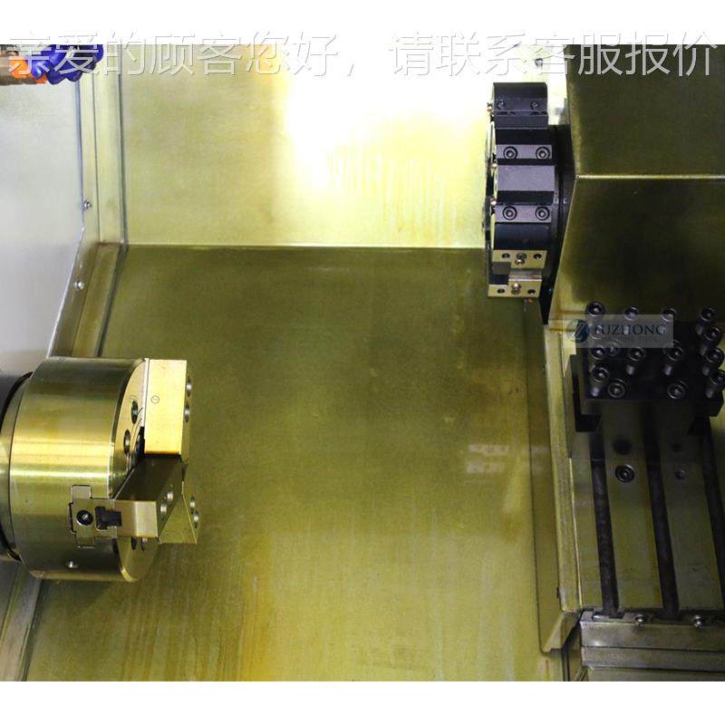 数控车床TCK634TCK6340S0料S斜床床身数控车 卧式控车床自动送数