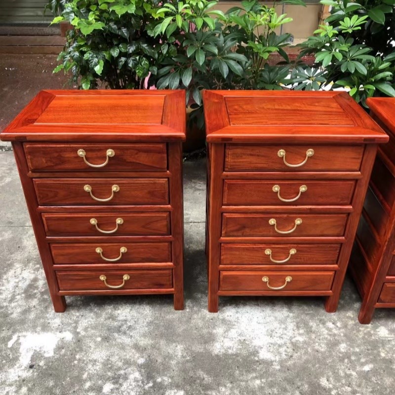 缅甸花梨茶几茶水架床头柜五斗柜置物架花几花架餐边柜茶桌茶台