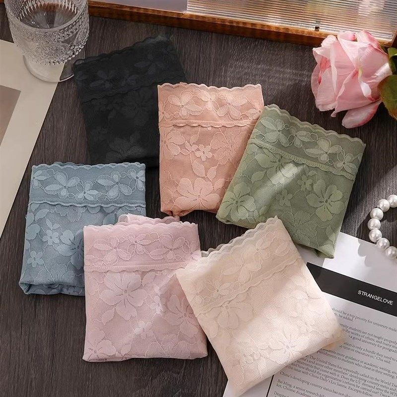 蕾丝内裤中高腰女性感大码收腹提臀无痕纯棉裆部收小肚子三角短裤,女士内衣/男士内衣/家居服,女三角裤,淘宝优惠券,粉丝福利购,淘宝优惠卷