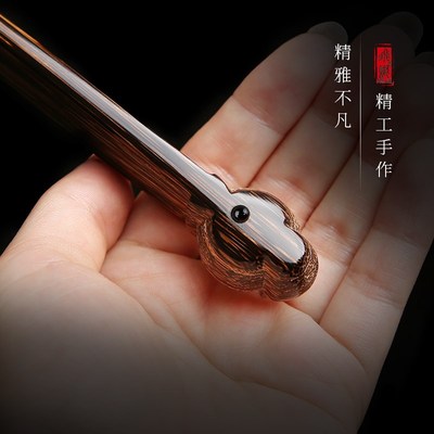 飞炽2023年新款全棕竹棉花头折扇95寸18方大头老料桃丝竹大头扇子