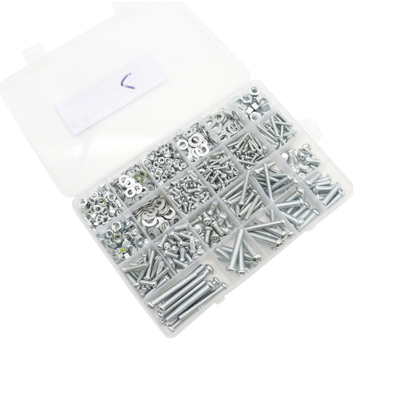 组装4mm螺丝螺母套装M5家装五金配件混合小号diy盒套混装各种垫片