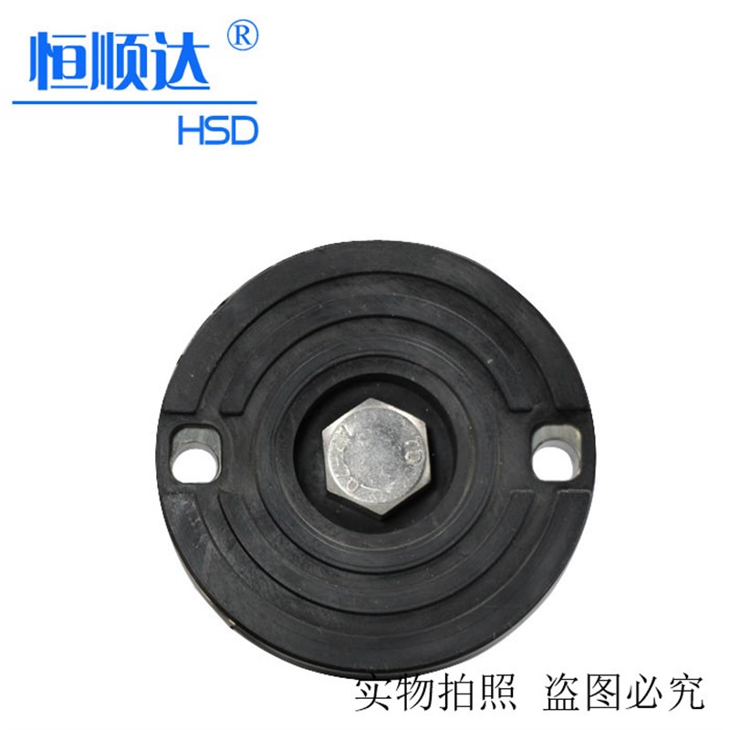 重型304不锈钢减震实心脚杯带胶M12M16M20防滑脚带孔可调节支撑脚