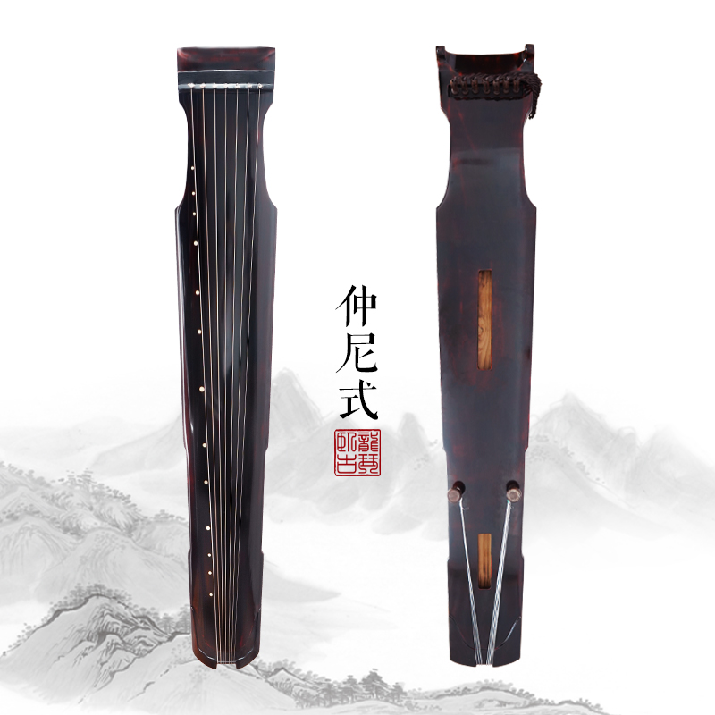 卧龙古琴混沌连珠仲尼伏羲蕉叶式练习类入门级老杉木纯手工初学者