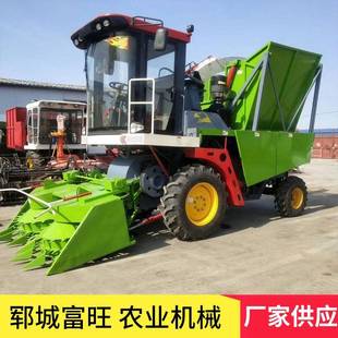 大型圆盘割台式青储机玉米秸秆青储收割机自走式牧草粉碎黄储机