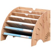 扇形文件架文件夹收纳办公资料架创意办公室用品桌面教师收纳架架