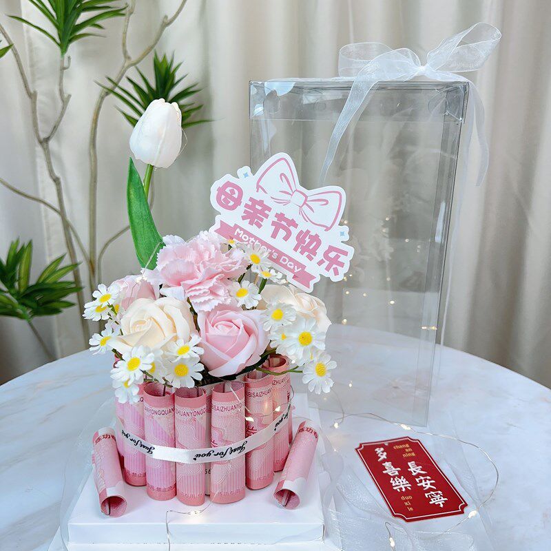 母亲节创意手工蛋糕礼盒diy材料包送婆婆送妈妈生日节日惊喜礼物,鲜花速递/花卉仿真/绿植园艺,花艺包装盒,淘宝优惠券,粉丝福利购,淘宝优惠卷