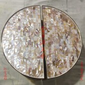 贝壳大门拉 木门拉手 手半圆大拉手 无框玻璃门拉手 工艺大拉手