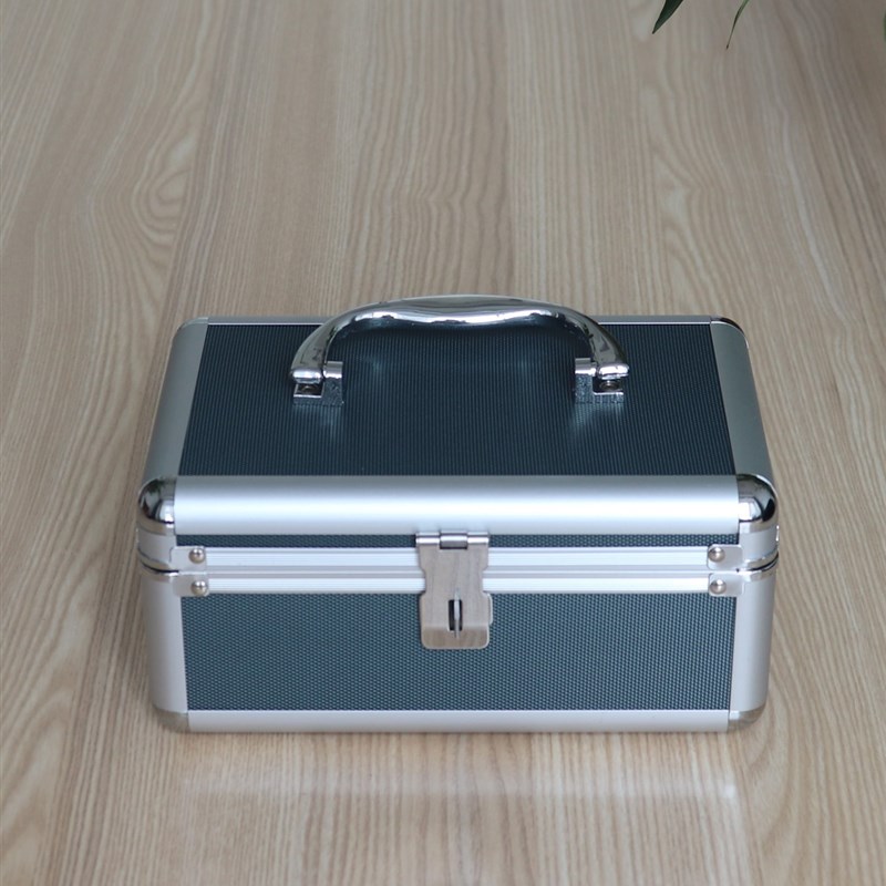 多功能铝合金印章收纳盒会计章放章盒子可爱放钱箱财务证明用品