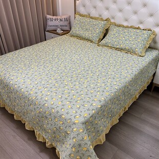 云小棉床盖三件套2024新款四季通用春夏纯棉全棉加棉夹棉床单夏季
