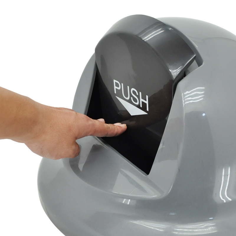 兰诗塑料弹盖垃圾桶酒店大号户外办公家用小区商用垃圾箱果皮筒