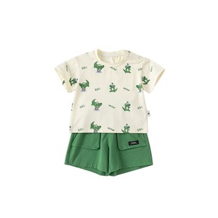 宝宝夏装婴幼儿夏季套装男宝短袖两件套1一3岁婴儿衣服男童童装潮