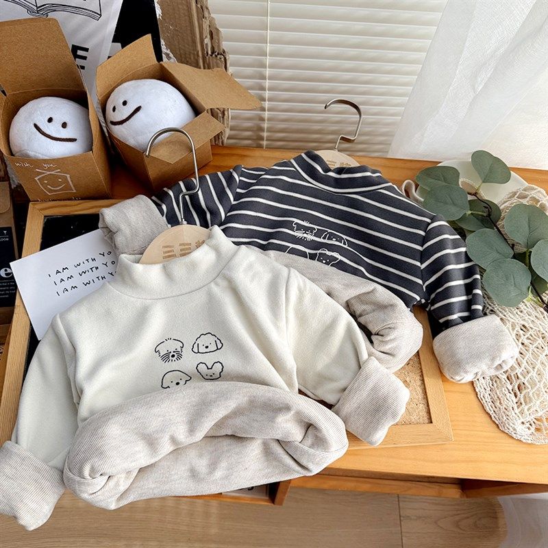 宝宝加厚内衣冬季儿童半高领打底衫男童德绒内搭上衣女婴儿冬装,童装/婴儿装/亲子装,T恤,淘宝优惠券,粉丝福利购,淘宝优惠卷