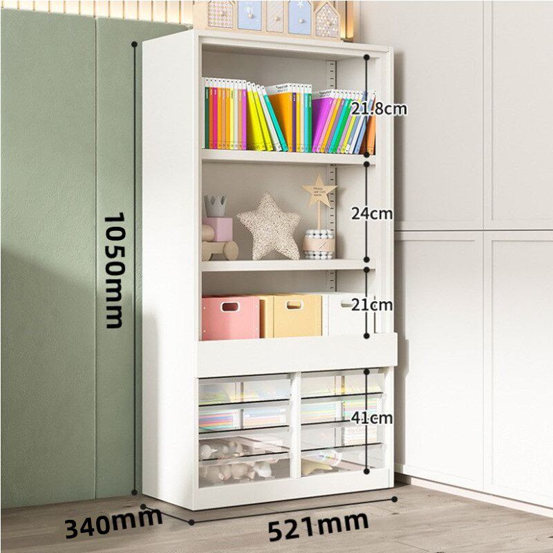 教具柜儿童书房收纳柜书架家用绘本架钢制落地玩具收纳置物架书柜