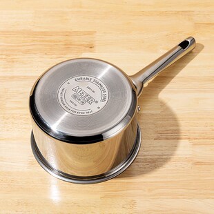 MEYER美亚辅食锅 不锈钢小奶锅16cm泡面锅汤锅家用多功能锅带盖