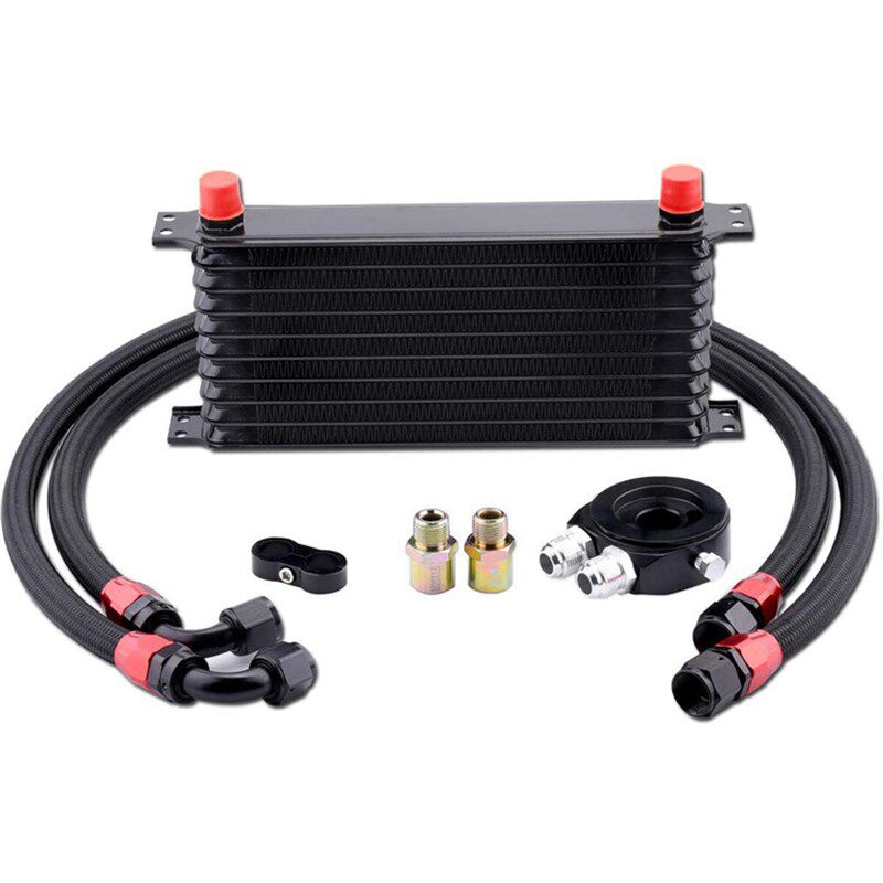 汽车散热油冷管总成变径接头AN4 6 8 10 不锈钢尼龙编织油管套装