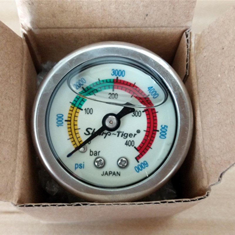 高压打气筒压力表 高压压力表 夜光抗震油表40mpa30mpa打气筒配件