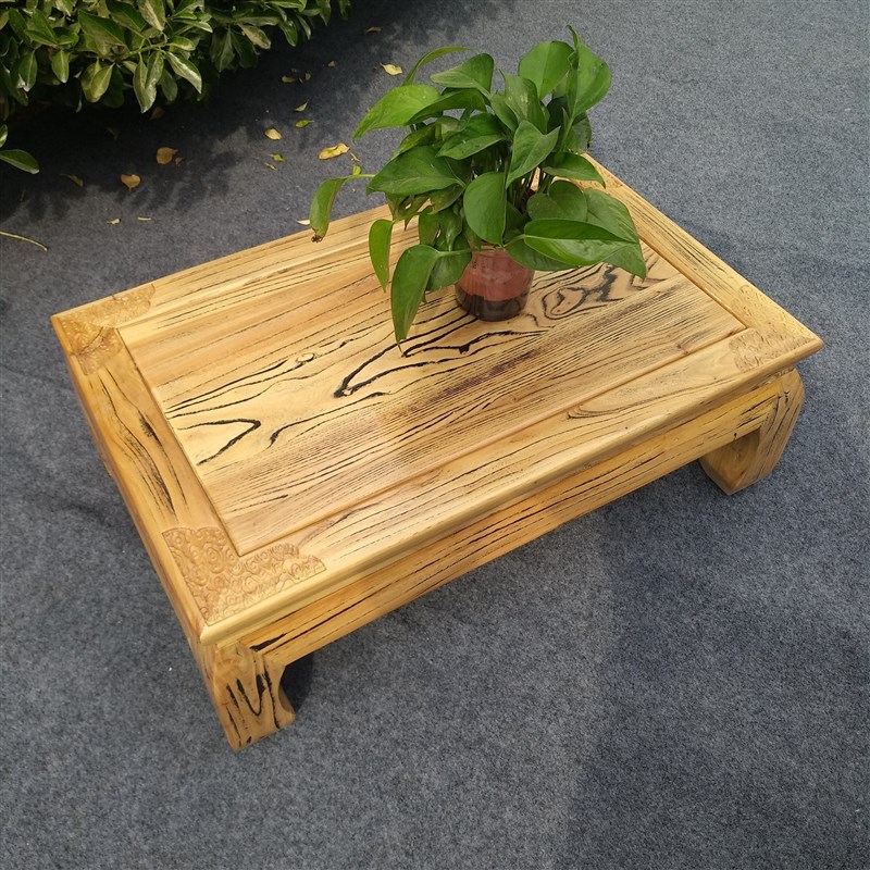 新中式家用喝茶桌实木炕几飘窗桌小茶几禅意阳台桌地桌榻榻米矮桌
