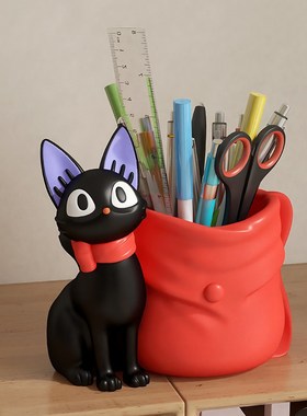 创意轻奢高级感笔筒收纳盒办公室学生桌面儿童男孩女孩大容量超大