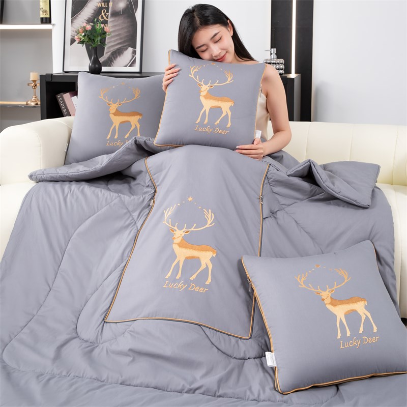 加大号抱枕被子全棉纯棉两用车载靠垫沙发办公室午休空调被多功能