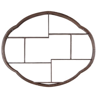 鸡翅木海棠挂壁博古架实木中式挂墙多宝阁茶壶架子置物架摆件展示