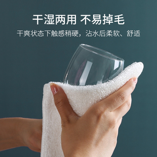 利兵竹纤维抹布洗碗布不掉毛不沾油洗碗巾家用厨房专用吸水清洁布