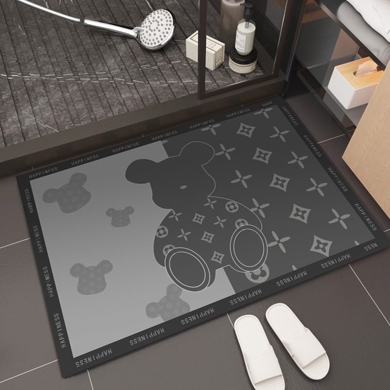 硅藻泥强吸水浴室地垫卫生间洗澡淋浴防滑防摔洗手间厕所门口脚垫,居家布艺,入户地垫,淘宝优惠券,粉丝福利购,淘宝优惠卷